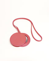 Rescued Leather Compact Mirror