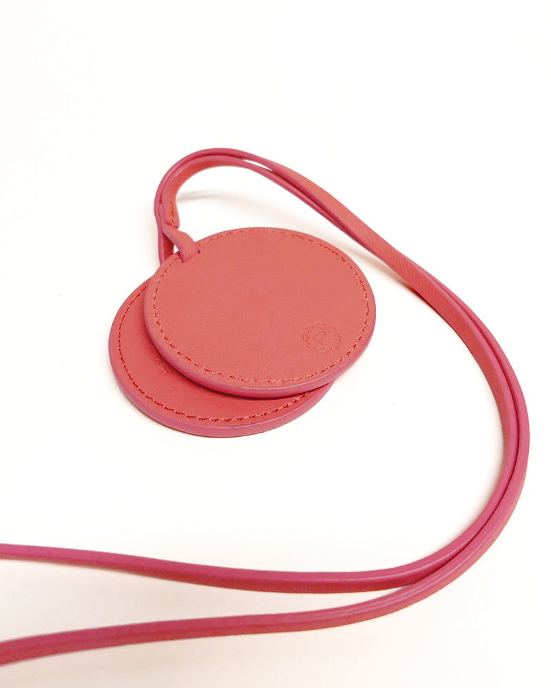 Rescued Leather Compact Mirror